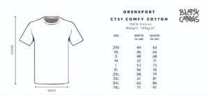 Trust The Progress T-shirt Size Chart